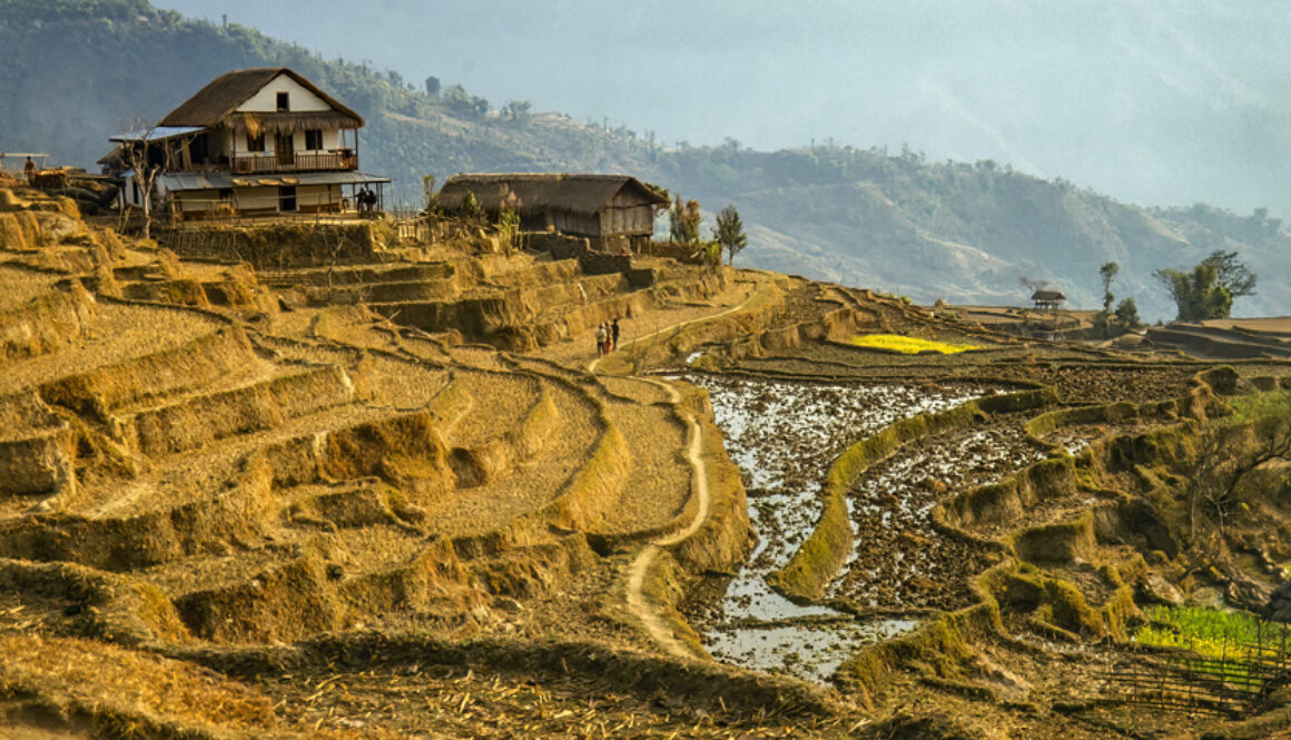 ländliche Szene in Ostnepal